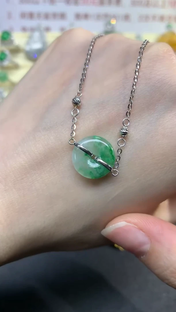 18K金镶嵌手链翡翠手链|1500+150