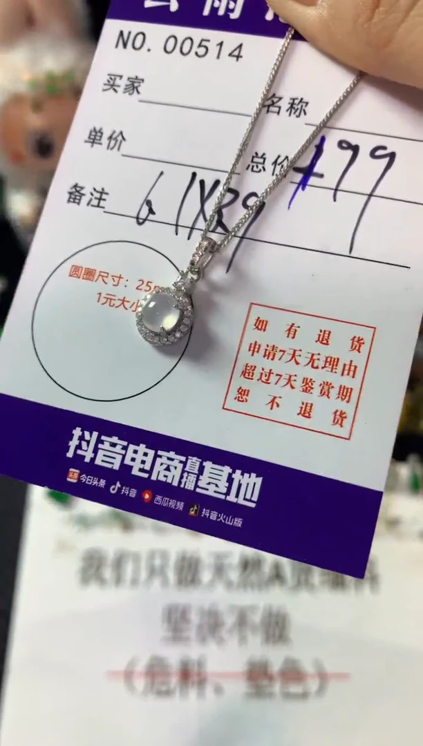 颈饰银S925镶嵌翡翠翡翠