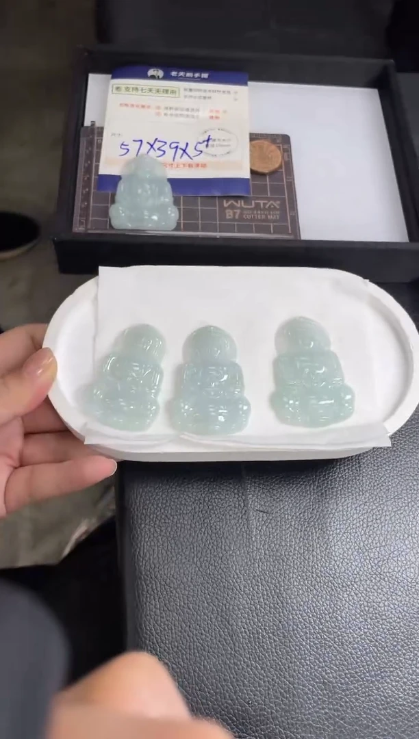 【闪购商品】翡翠挂件未镶嵌观音FL14配绳/多样性发其一ZBCP