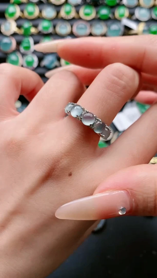 【闪购商品】翡翠戒指银S925镶嵌1111111