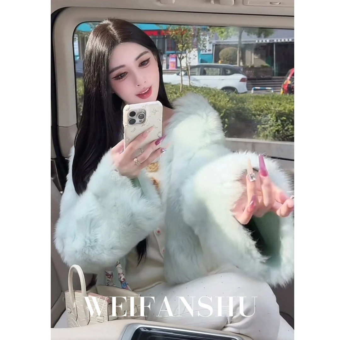 WEIFANSHU/魏凡舒【尼斯恋曲】冬季新款设计感百搭减龄保暖托卡外套