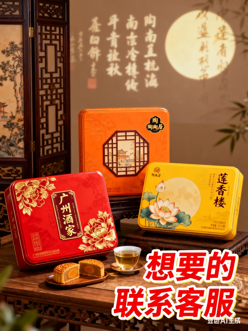 中秋节月饼广州酒家陶陶居莲香楼月饼广式月饼