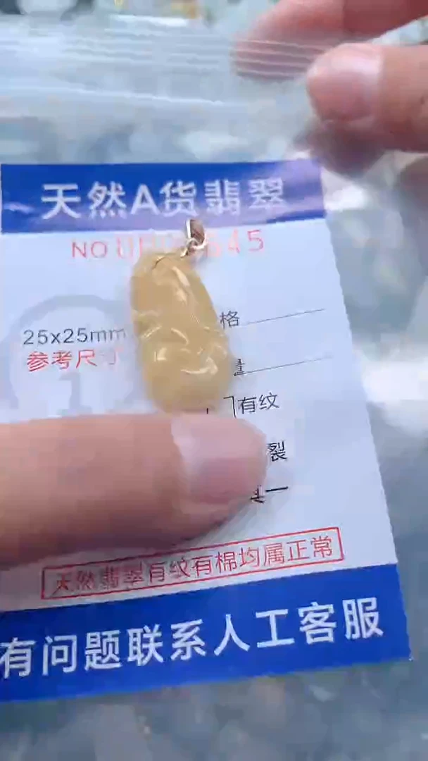 翡翠未镶嵌吊坠(不含链)1