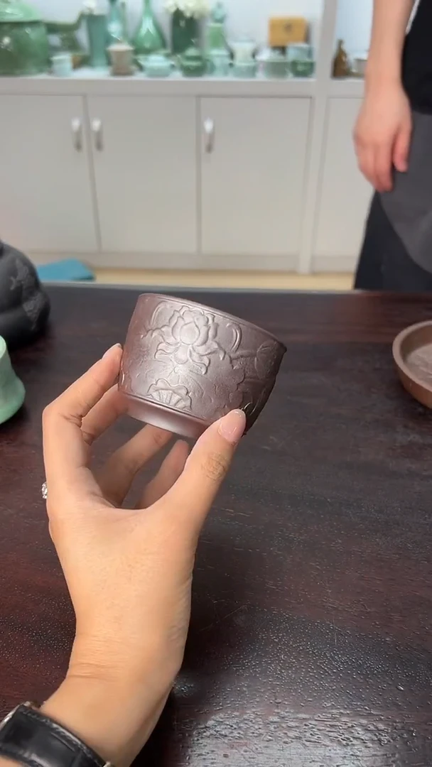 龙泉云间青瓷小米茶器