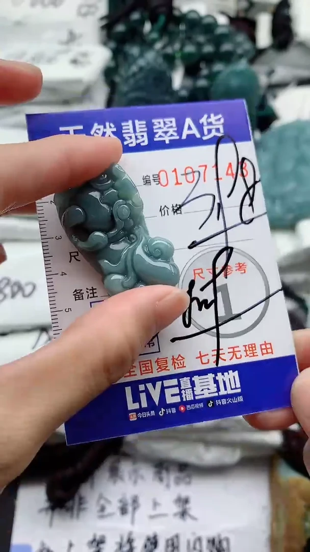 翡翠未镶嵌颈饰星*·