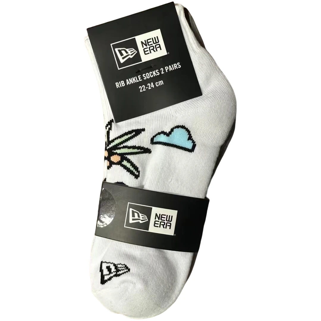 NEW ERA纽亦华  条纹 时尚运动袜 袜子（4双） 13718894