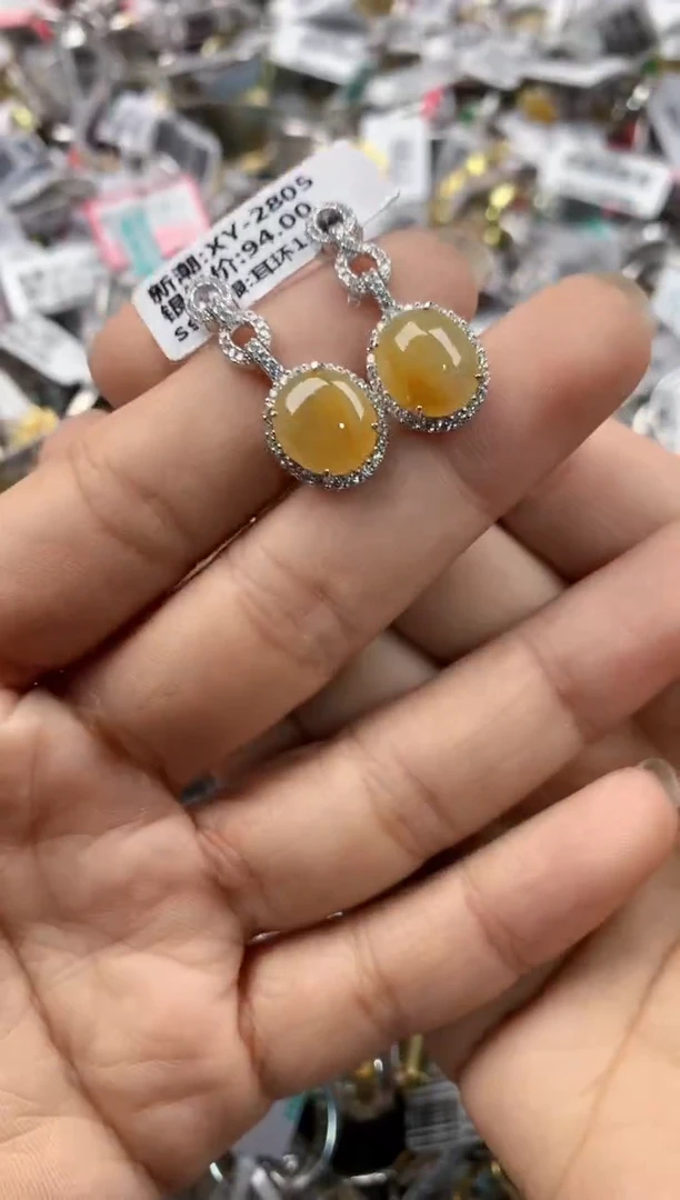 银S925镶嵌戒指翡翠101010---9