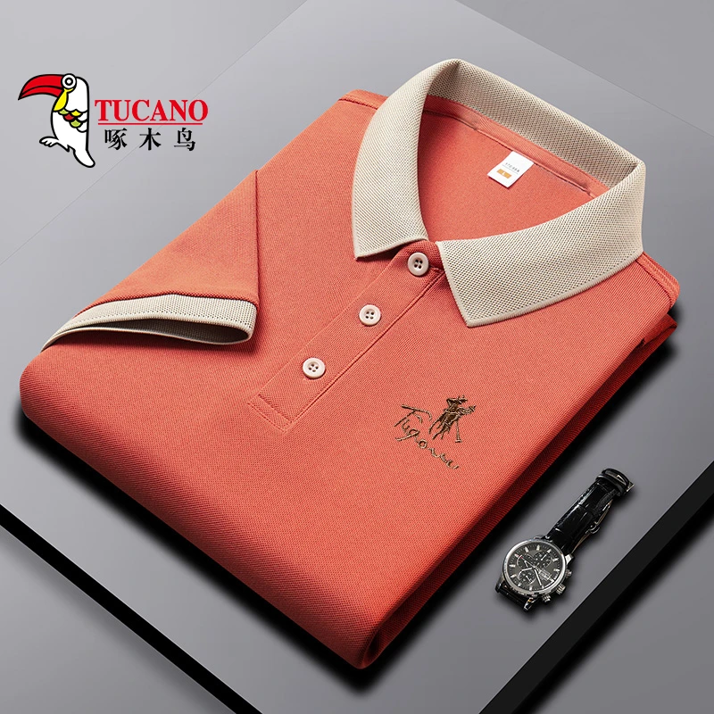 TUCANO/啄木鳥男士夏季polo衫宽松休闲半袖上衣商务翻领短袖t恤男