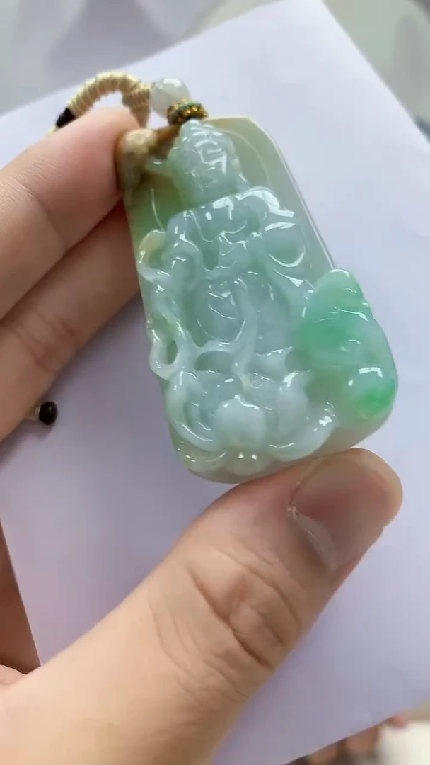 未镶嵌定制翡翠4898bb-毛货挂件40