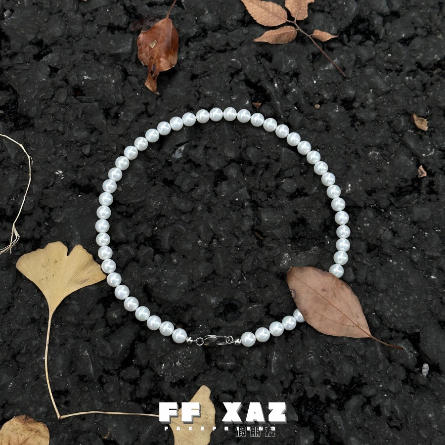 钛钢项链 FF假朋友 | 基础款纯白贝珠男女轻奢百搭高级情侣锁骨链