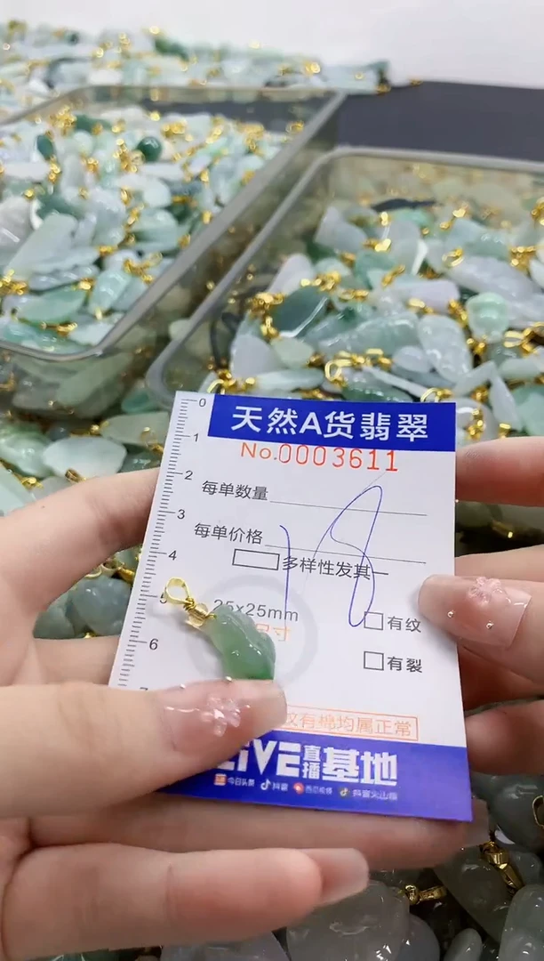 颈饰未镶嵌翡翠天然A货翡翠