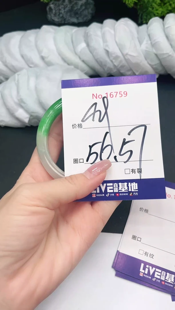 未镶嵌手镯翡翠16759
