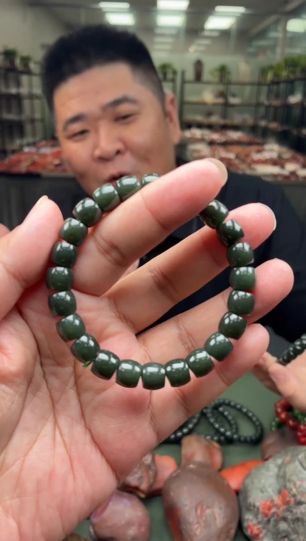 未镶嵌手串和田玉单圈手串一条约8mm+多样性发货
