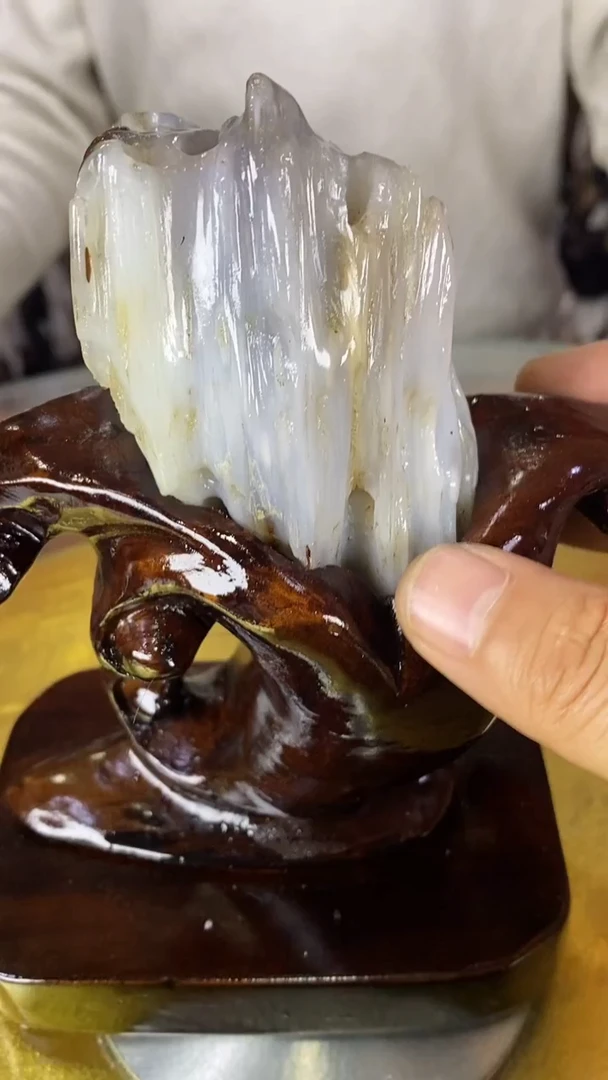 未镶嵌珠宝奇石硅化玉缅甸天然树化玉摆件