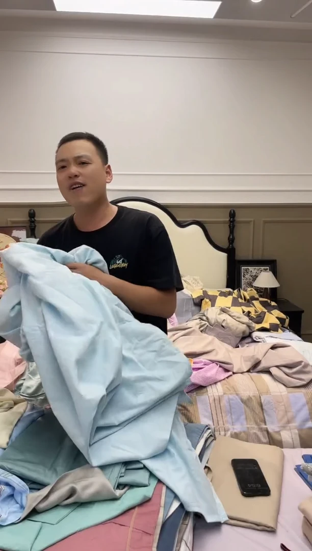 棉1.5m蓝色单床单