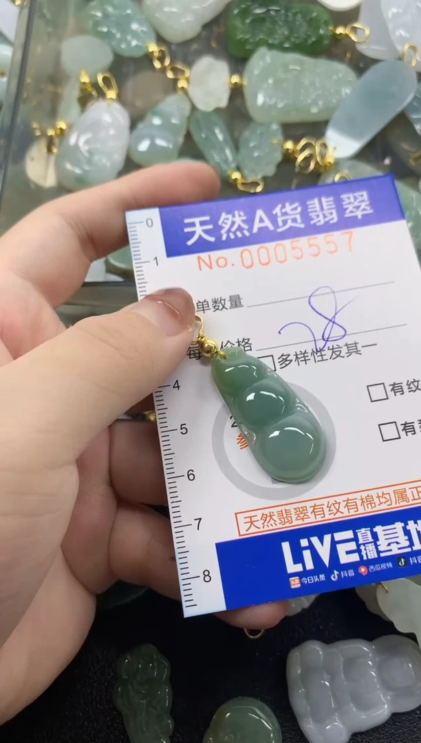 颈饰未镶嵌翡翠天然A货翡翠