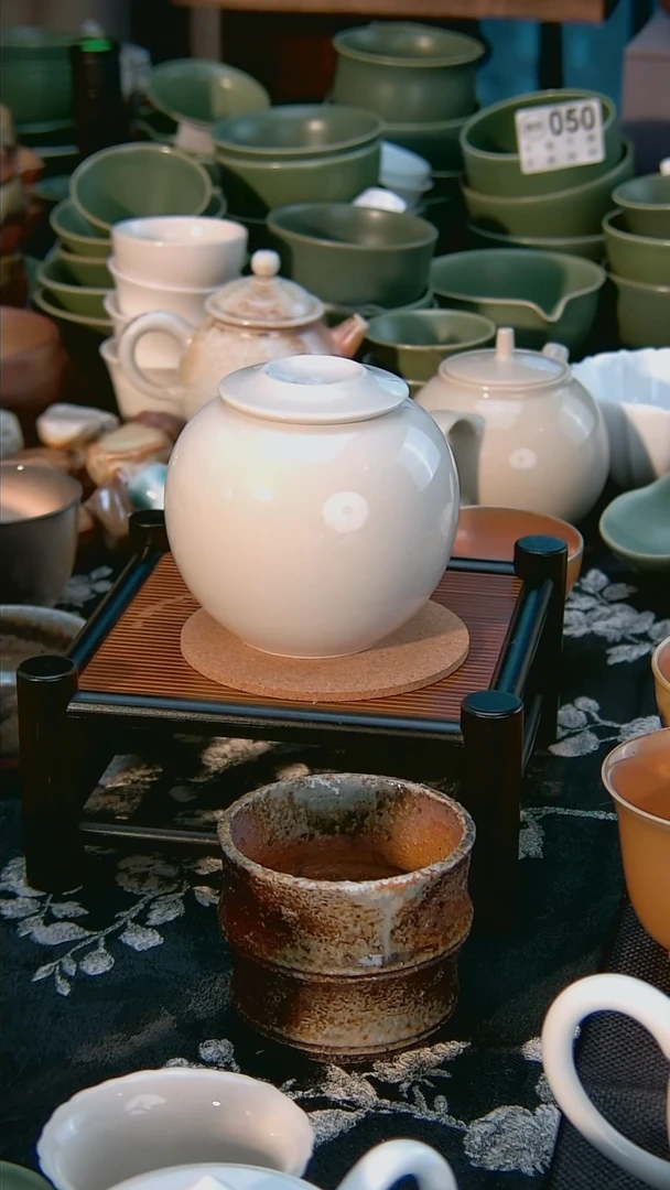 全品 彭州白瓷 茶叶罐