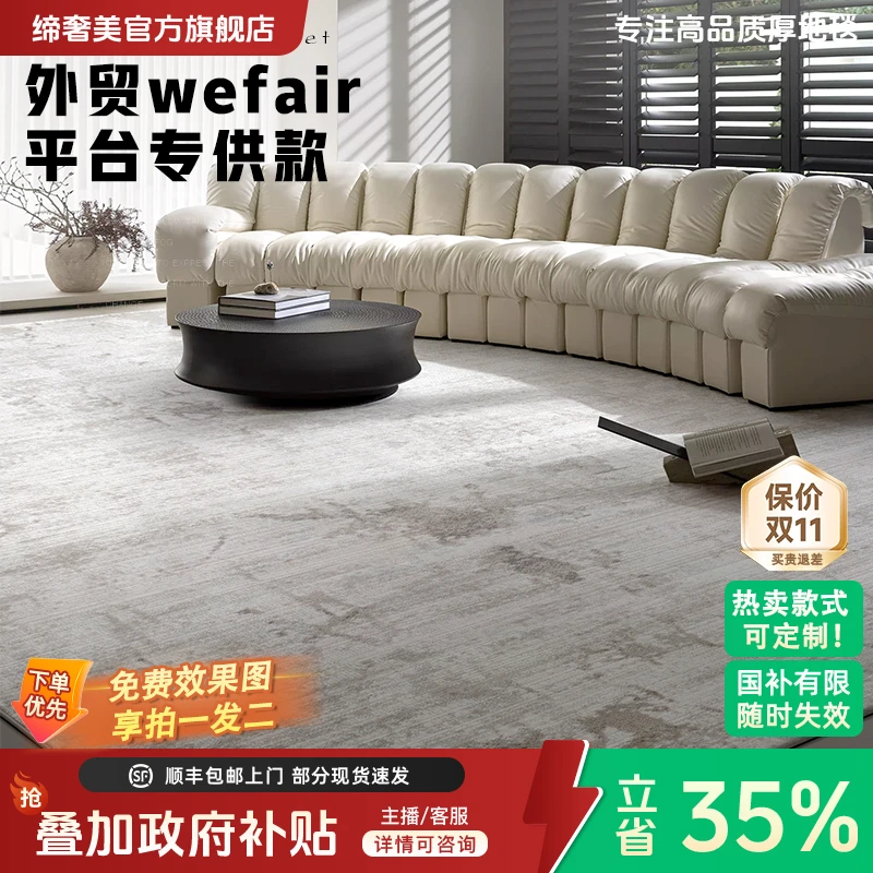 缔奢美【献礼粉丝家人】外贸出口专款客厅卧室地毯床边毯茶几垫地毯