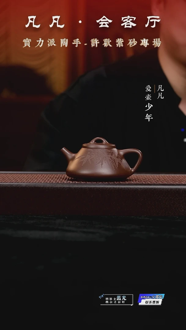茶壶紫砂XH许欢07 子冶（竹） 老紫泥210cc