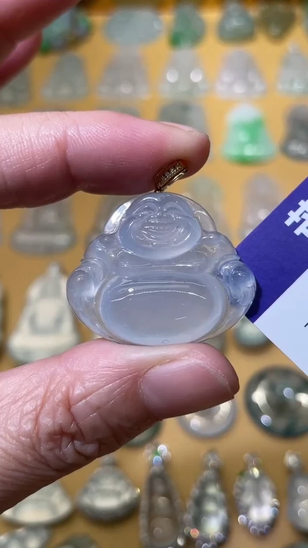 颈饰未镶嵌翡翠弥勒佛26.8/31.5/6.5