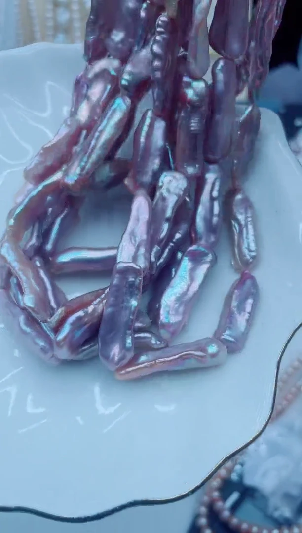 淡水珍珠银S925镶嵌项链项链多样性发其一