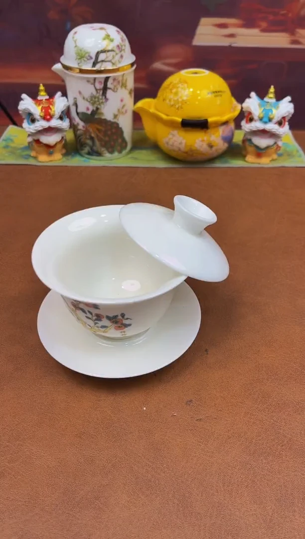 陶瓷茶具摆件旅行套组