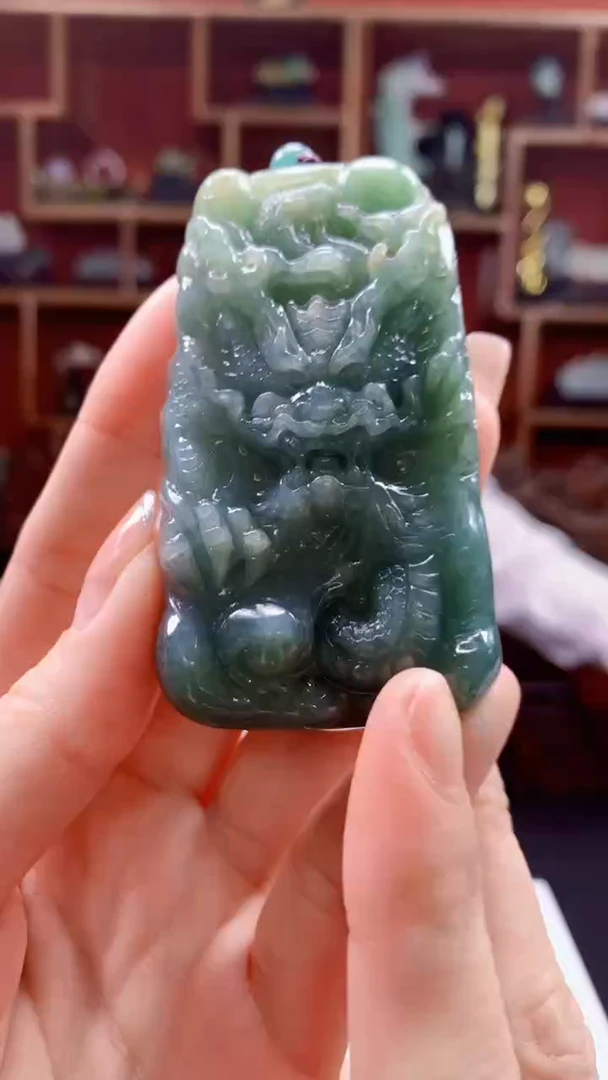 定制翡翠未镶嵌1095ry-毛货挂件16