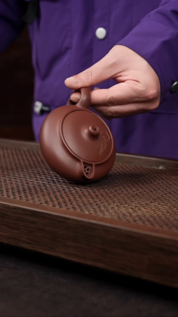 【闪购商品】紫砂茶壶底槽清贴竹公道