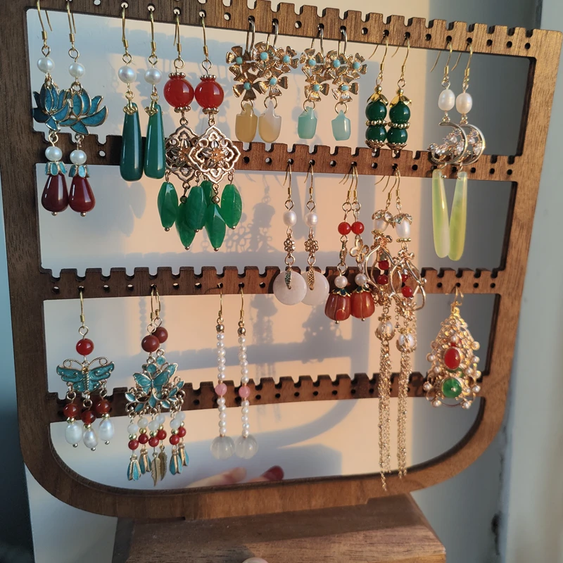 铜合金耳饰 风雪初晴 铜合金耳饰 耳环浮力手工百搭复古超仙