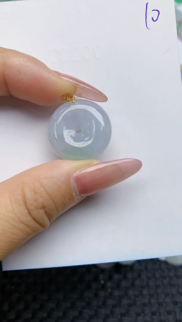 【闪购商品】翡翠颈饰18K金镶嵌天然A货翡翠 10