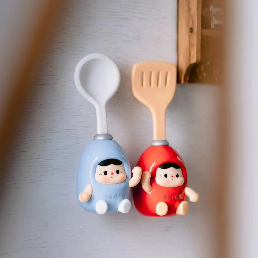 【吃饱饱小厨房系列】壳桃果家正版盲盒手办可爱礼品礼物PVC设计款