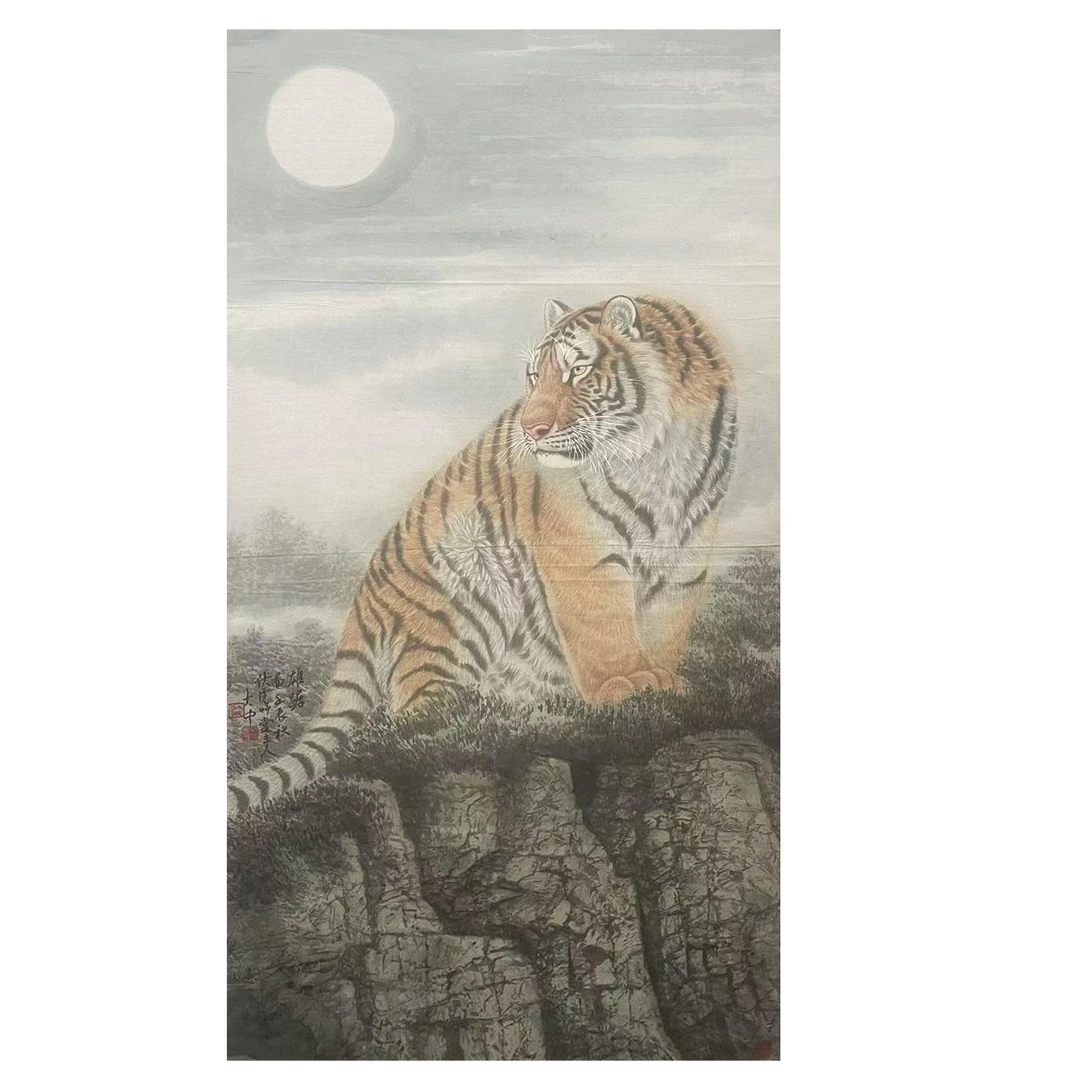 FDZ-1-1164 老虎 尺寸68x137 纸本软片