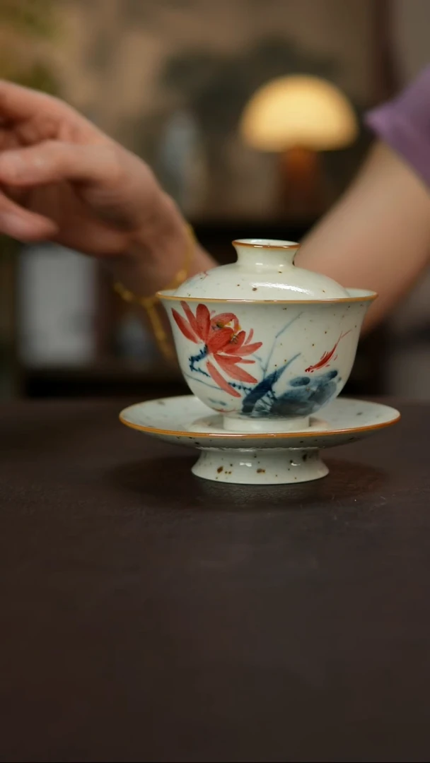 杯景德镇陶瓷杯碗柴烧多人
