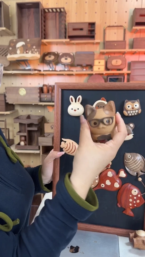 木实木小猫门铃