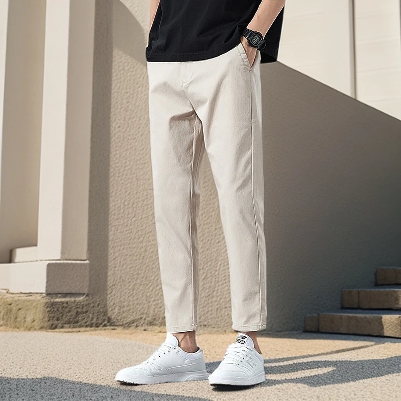 2025早秋款男士休闲九分裤西裤 舒适透气百搭高端轻奢垂坠有型