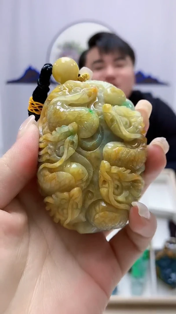 定制翡翠未镶嵌5060ms-毛货177龙