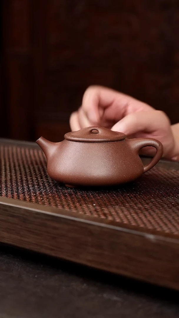 茶壶紫砂老紫泥满瓢