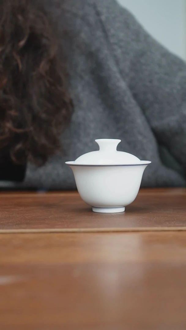【闪购商品】杯景德镇双线元宝盖碗