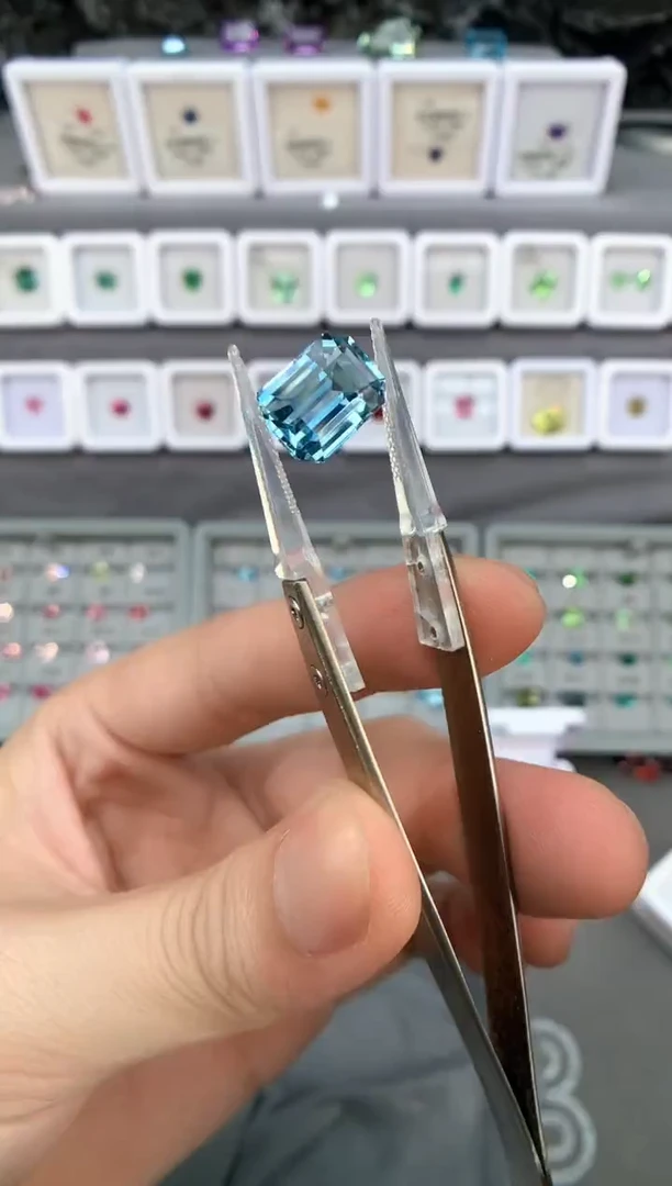 【闪购商品】定制海蓝宝石裸石未镶嵌e19 7.05ct
