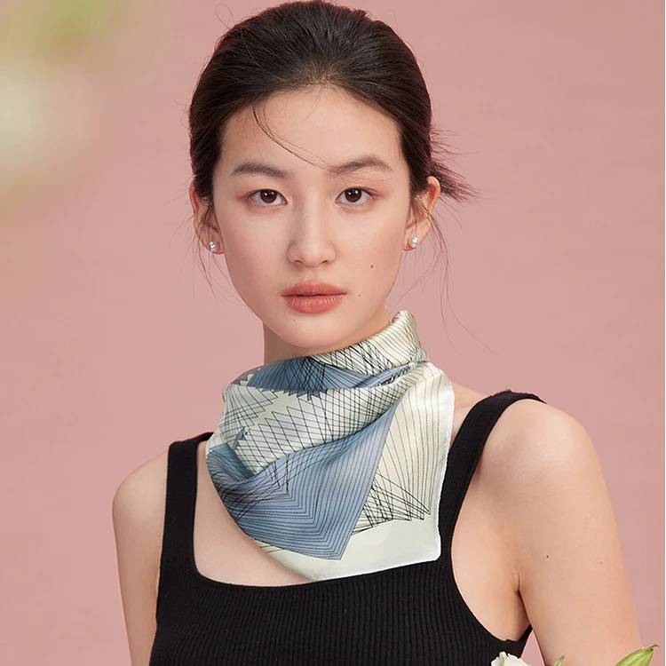 【金利来丝巾】秋季新款丝巾百搭妈妈款桑蚕丝长巾女披肩母亲节礼物