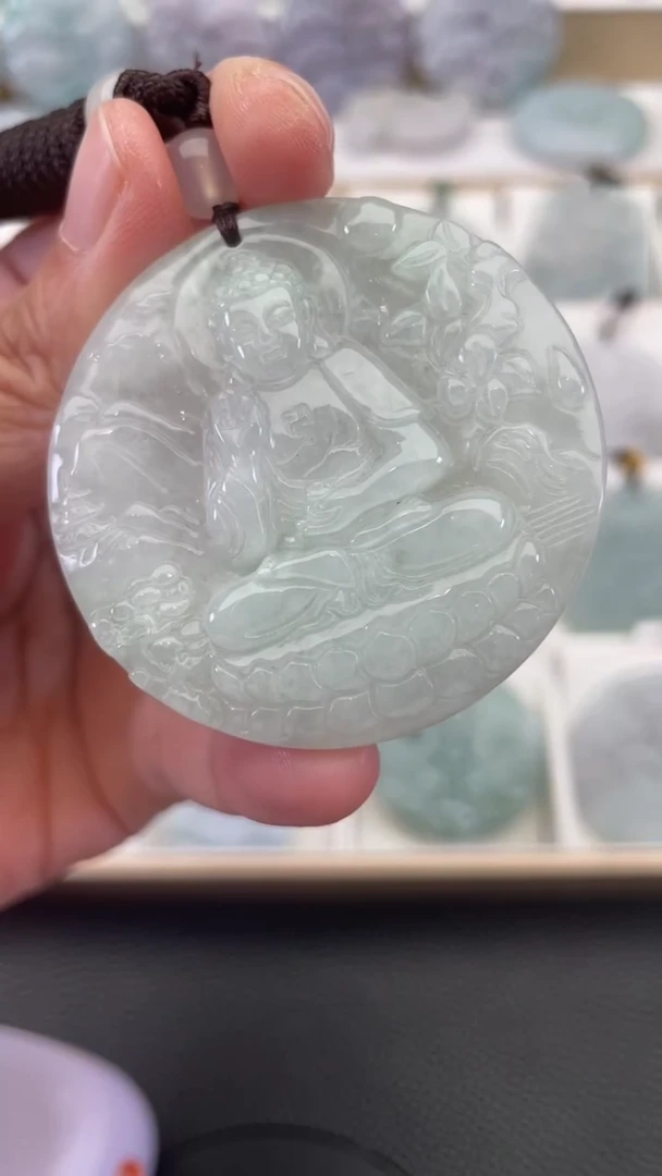 颈饰未镶嵌翡翠天然缅甸翡翠A货497