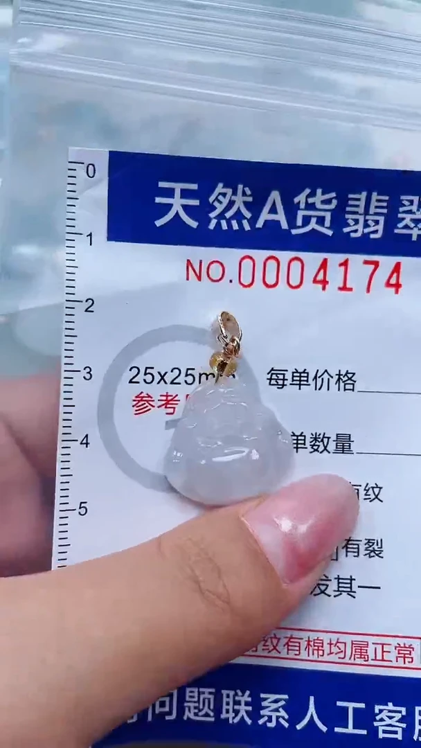 翡翠未镶嵌吊坠(不含链)1