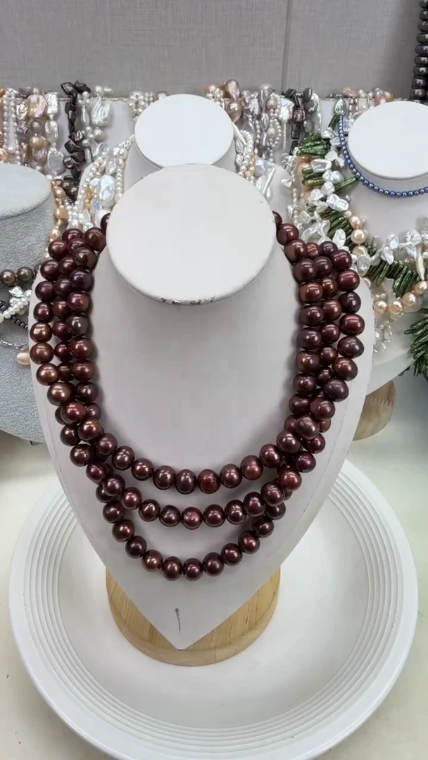 颈饰银S925镶嵌淡水珍珠1