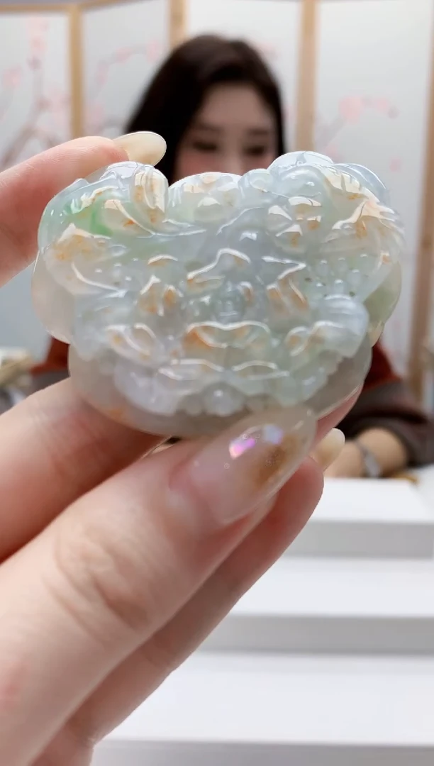 未镶嵌定制翡翠4829jw-毛货挂件179