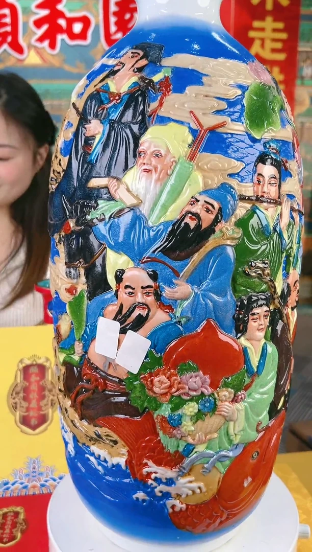 瓷片颐和园陶瓷摆件B4-8（一比一古法新烧）