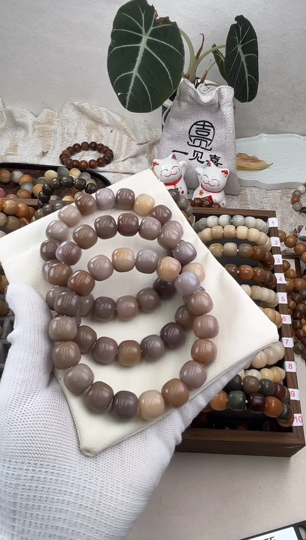 菩提根/象牙果手串a728卡14 水磨