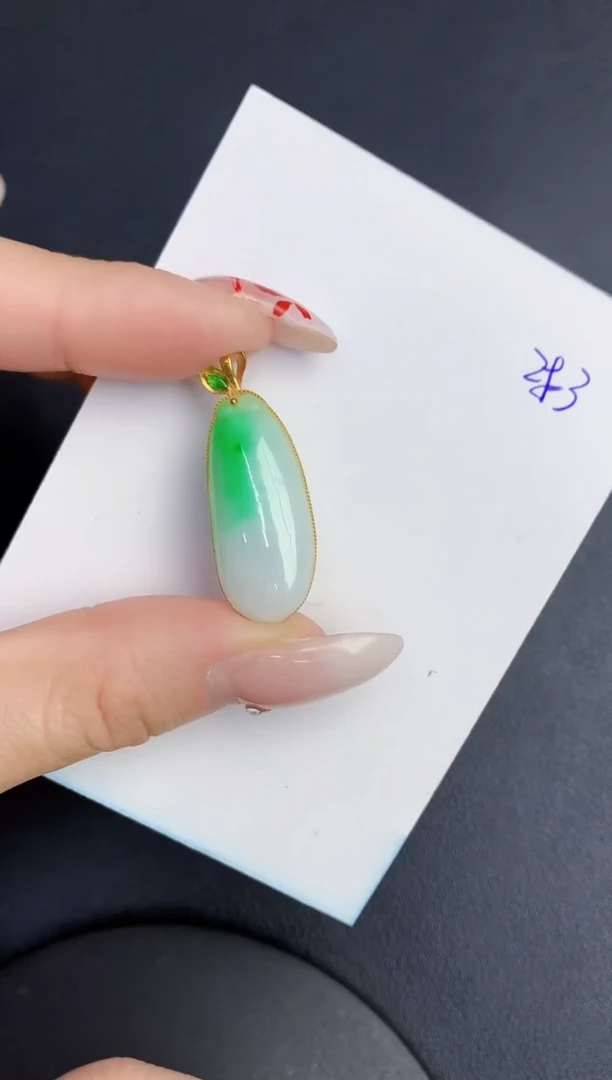 【闪购商品】翡翠颈饰18K金镶嵌0000000000