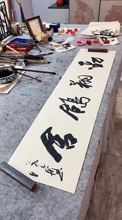 书法【劲翔鸽舍】手写书法作品