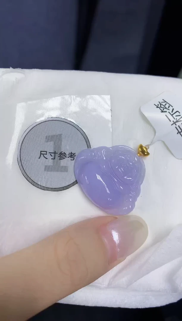 翡翠18K金镶嵌颈饰天然缅甸翡翠A货百元以上9元证书费自理