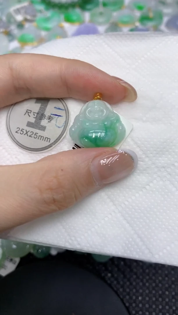 颈饰18K金镶嵌翡翠11111111